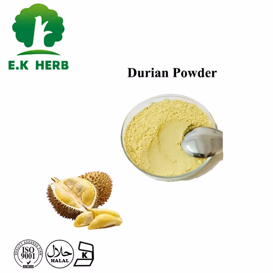 100 % natürliches Bio-Fruchtextrakt aus gefriergetrocknetem Durian-Pulver für Lebensmittel und Getränke